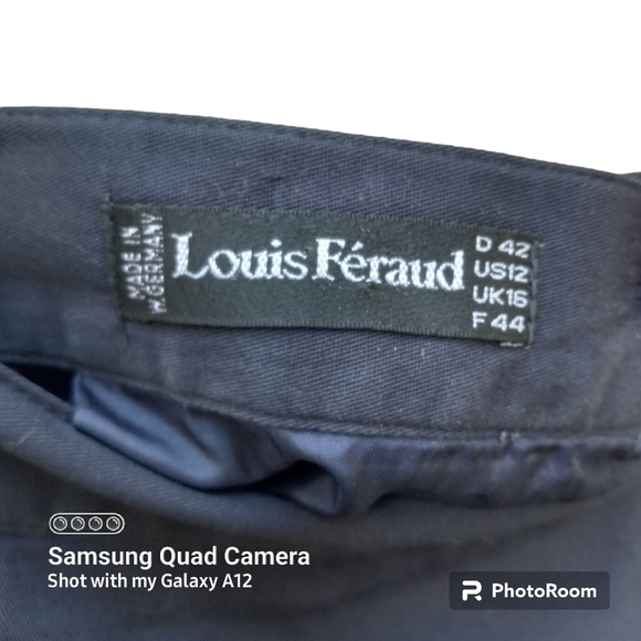 Louis Feraud 80's Dark Navy Skirt 12 - Picture 3 of 3
